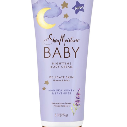 SheaMoisture Baby Moisturizer Manuka Honey & Lavender for Delicate Hair and Skin Nighttime Hair and Skin Care Regimen 8 oz