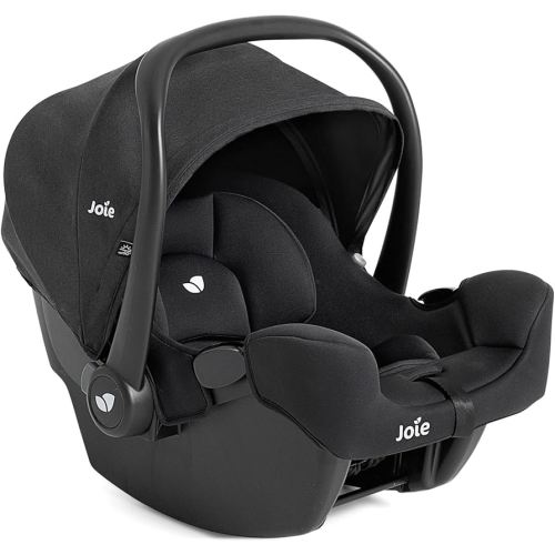 Joie Rue Lightweight Infant Car Seat & Anti-Rebound Base –Side-Impact Protection, 5-Point Harness, and UPF 50+ Canopy for Newborns and Infants (Shale Dark)