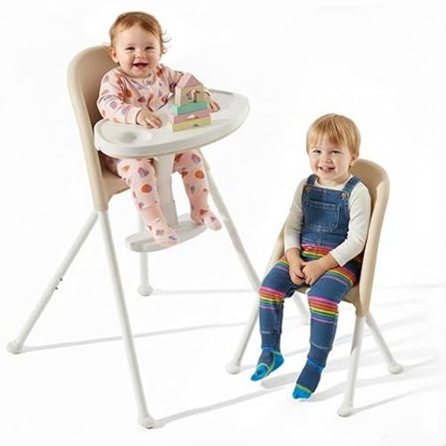 Foldable High Chair, Cream