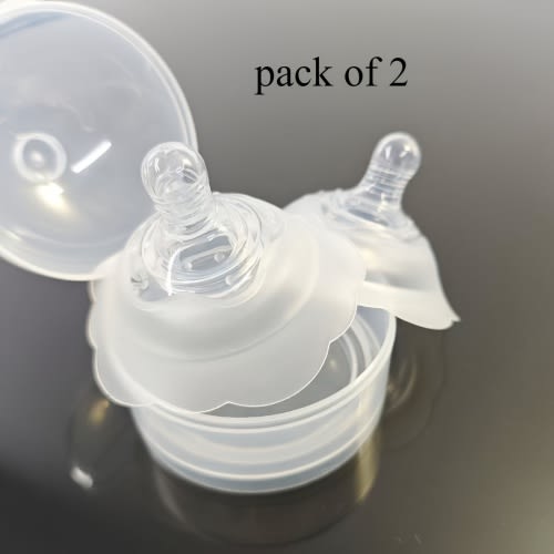 Dual-Layer Silicone Nipple Protector for Breastfeeding Moms - Soft, Flexible, and Adjustable Feeding Shield in Brown, Transparent, or Yellow - Enhances Comfort and Protection for