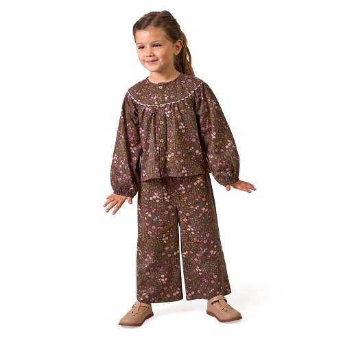 Modern Moments by Gerber Toddler Girl Ric Rac Top and Pant Set, 2-Piece, Sizes 12 Months - 5T