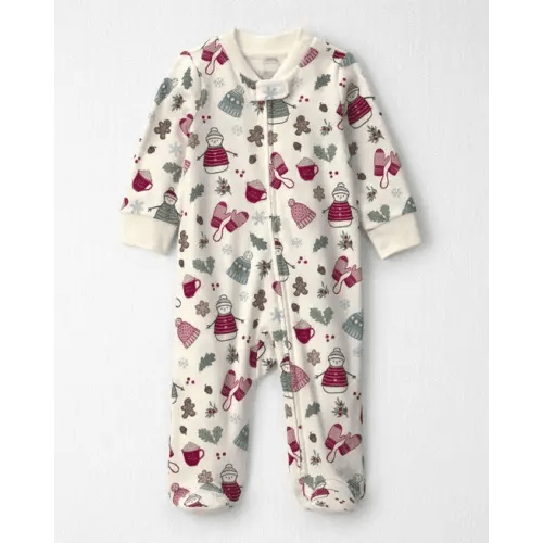 Baby Girl Organic Cotton Sleep & Play Pajamas in Winter Wonderland - Little Planet | Carter's