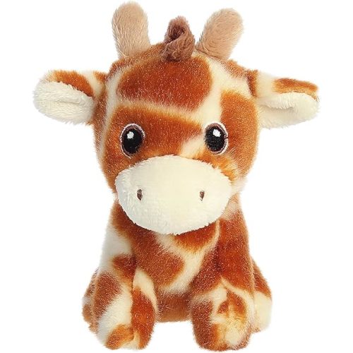 Aurora® Responsibly Made Eco Nation™ Mini Giraffe Stuffed Animal - Ideal for Playtime Adventures - Perfect for Birthdays or Just Because - Brown 5 Inches