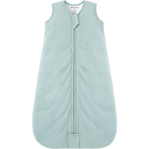 Mosebears Sleep Sack Baby Winter Wearable Blanket with 2-Way Zipper,2.5 TOG Cotton Sleep Sack Unisex (Calm Sage, 18-24 Months)
