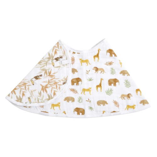 aden + anais™ essentials Cotton Muslin Burpy Bib, Tan Tanzania, Unisex