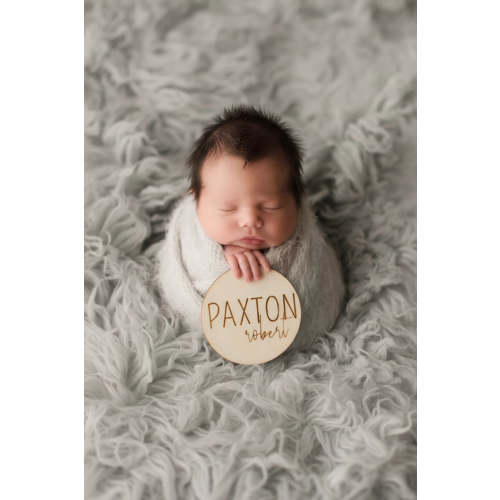 Personalized Baby Name Wood Announcement | Block