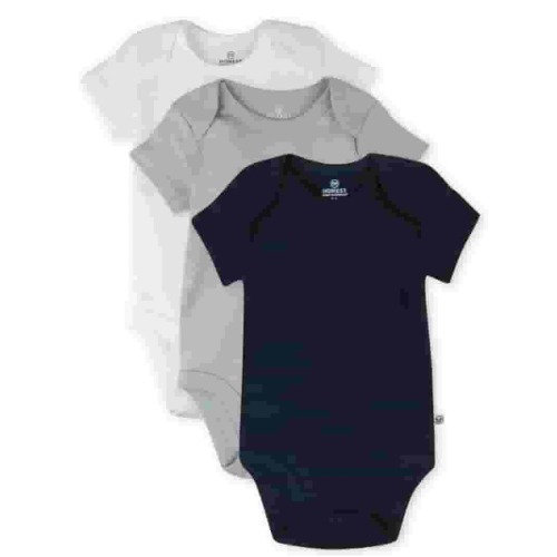 Honest Baby Clothing Short Sleeve Bodysuits - Organic Cotton
