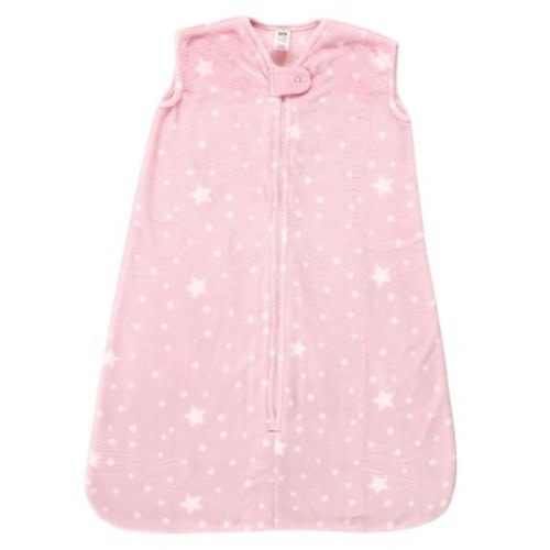 Hudson Baby Infant Girl Plush Sleeping Bag, Sack, Blanket, Sleeveless Night Sky, 6-12 Months