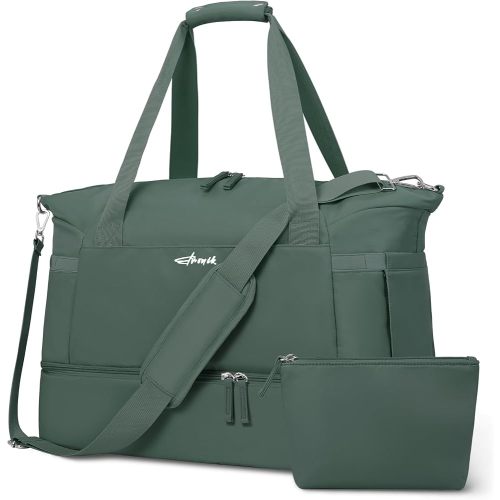 Gym Bag for Women, Personal Item Travel Bag with Shoes Compartment for Trip