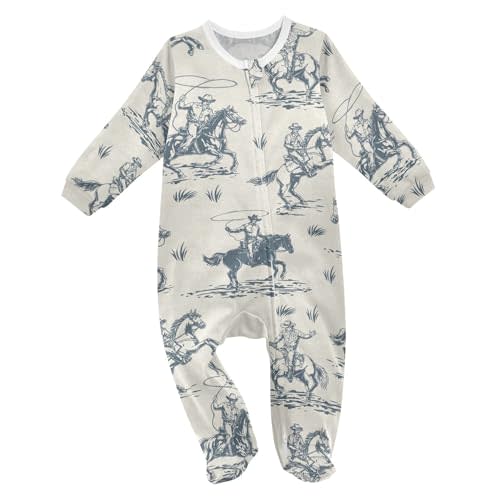 Mazeann Baby Sleepers Newborn Baby One-Piece Footies for Girl Boy