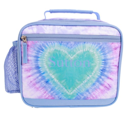 Mackenzie Lavender Heart Tie-Dye Lunch Box | Pottery Barn Kids