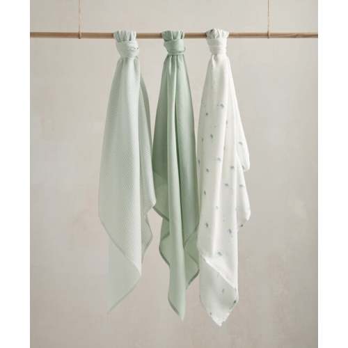 Large Turtle Muslin Cloths - 3 Pack