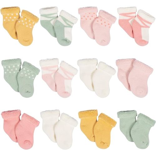 Gerber Baby 12-pair Sock Bundle