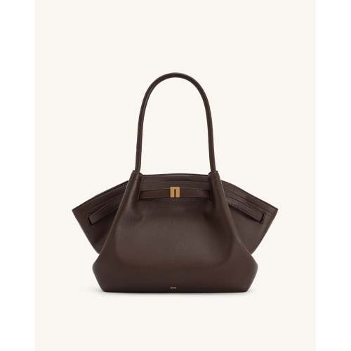 Hana Medium Tote Bag - Dark Brown