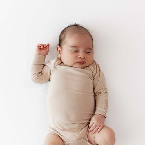 Long Sleeve Bodysuit in Bisque