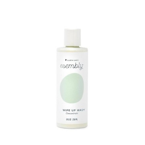 Esembly Wipe Up Wash - 8oz: Vitamin E-Infused, Face & Hands, Diaper Area Cleanser, Unscented, Single Pack