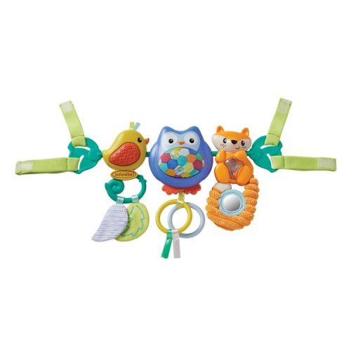 Infantino Go gaga! Musical Travel Bar Activity Toy: Lights Up, Spins, Rattles, Car Seat Toy