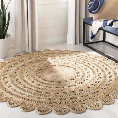 Ophelia & Co. Salerna Hand Woven Jute Solid Color Rug | Wayfair