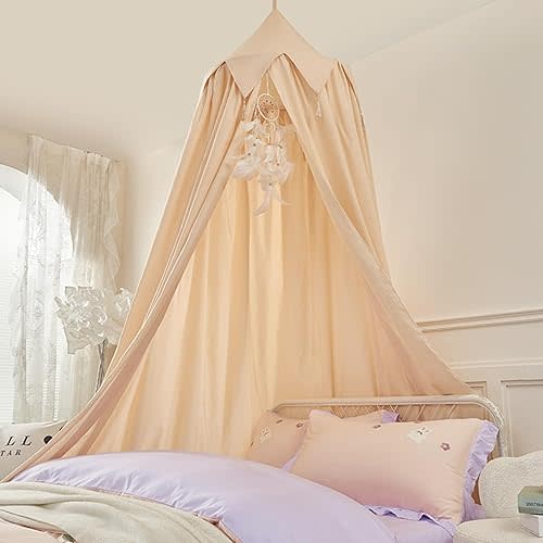 Bed Canopy for Kids (Light Yellow)