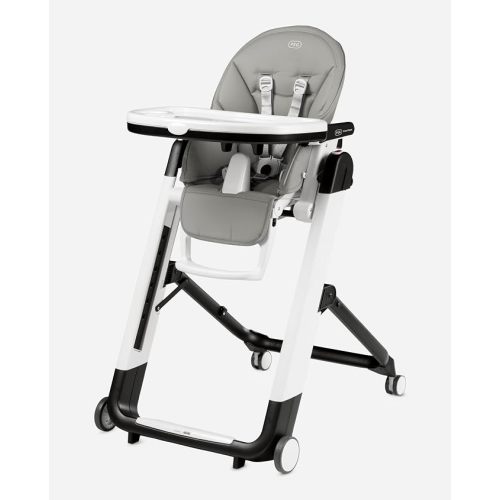 PEG Siesta, Grow With Baby Folding High Chair & Recliner, Ice (Grey)