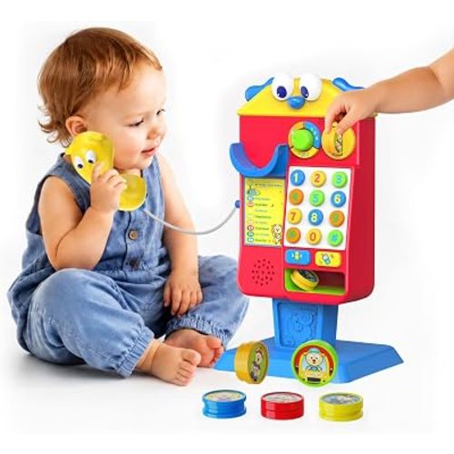 Musical Toy Phone Booth for Toddlers 1-3,Birthday Gifts for Boys&Girls