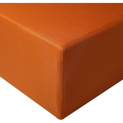 Premium Fitted Knit Crib Sheet/Toddler Sheet Blaze by Copper Pearl