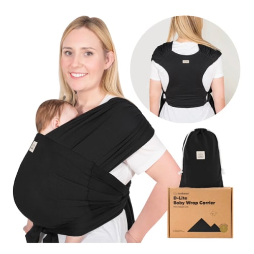D-Lite Wrap Carrier - Trendy Black / One Size
