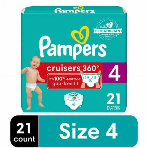 Pampers Cruisers 360 Baby Diapers Size 4 (22-37 lbs)