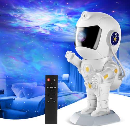 Astronaut Galaxy Star Projector Night Light, Starlight Space Nebula Sky Starry Ceiling LED Lamp with Timer and Remote, Home Bedroom Decor,Christma Birthday Halloween Gifts for Kids Boy Teen Baby