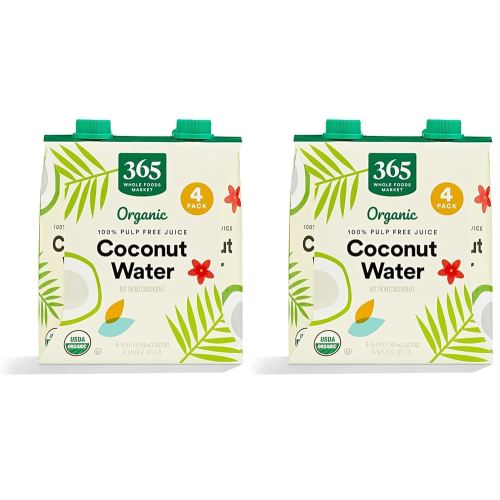 365 by Whole Foods Market, Organic Coconut Water 8 Pack, 67.6 Fl Oz