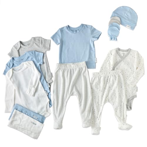 Butterblu Welcome Home 14-Piece Baby Gift Set Organic Cotton Layette Clothing in Box for Boys & Girls
