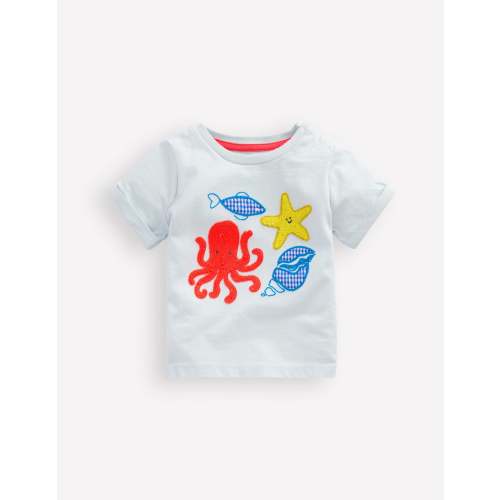 Short Sleeve Logo T-shirt-Ivory Summer Logo | Boden USA
