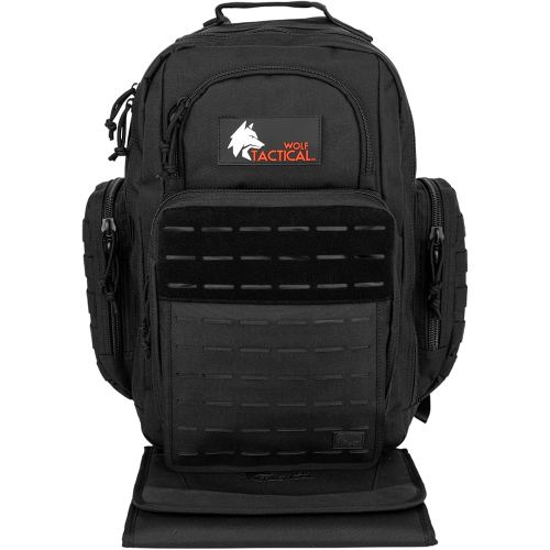 WOLF TACTICAL Military Inspired Diaper Bag - Dad Diaper Bag Backpack with Changing Mat, Mens Diaper Bag for Dad