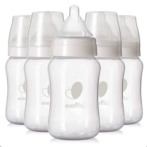 Evenflo Feeding Premium Proflo Venting Balance Plus Wide Neck Baby, Newborn and Infant Bottles - Helps Reduce Colic - 9 Ounce (Pack of 6)