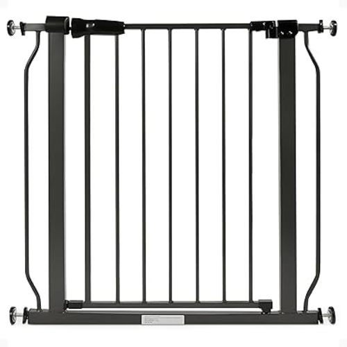 BalanceFrom Walk Thru Safety Gate for Baby and Pets, Doorways, Stairways, Hallways, Fits 29.1-33.8 Inch Openings, 36 Inch Height, Graphite