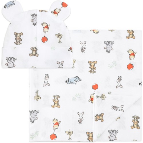 Disney Winnie the Pooh Wrap and Beanie Gift Pack 100 Years Edition