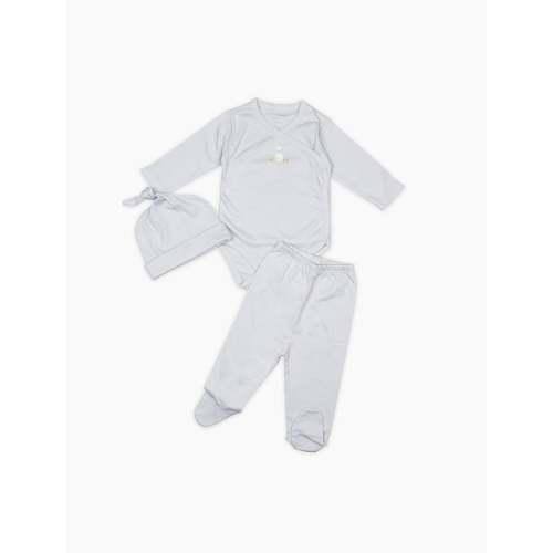 Pima Embroidered Bundle Set in Blue Bunny - Newborn