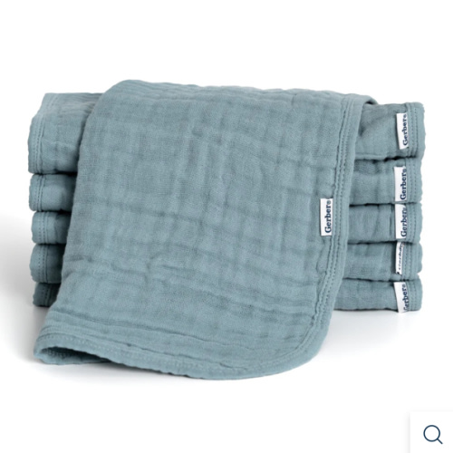 6-Pack Baby Neutral Teal Muslin Burp Cloths – Gerber Childrenswear (Color: Teal)