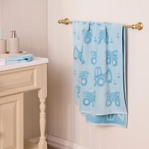 Adairs Kids - Truck Time Pale Blue Towel Range | Adairs