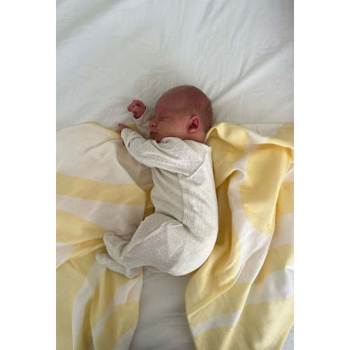 Organic Lemon Sorbet Ripples Swaddle