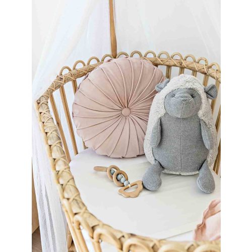 Sleepy Silk Baby Bedding | Silk Bassinet Sleeve - Ivory White