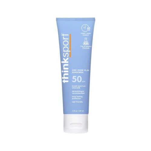 Thinkbaby SPF 50+ Baby Clear Zinc Sunscreen for Sensitive Skin, 3oz