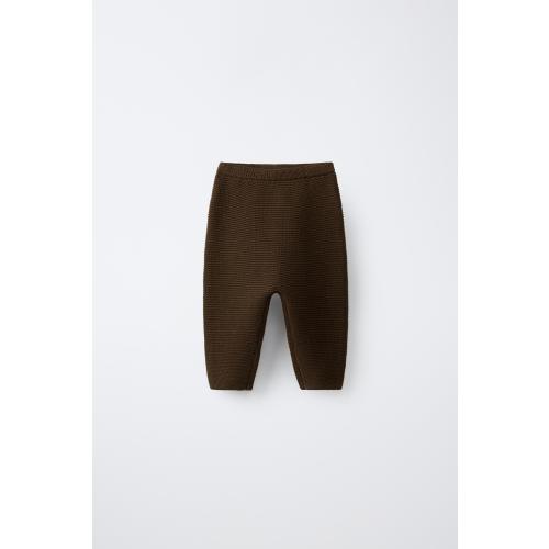 KNIT LINKS PANTS - Brown | ZARA United States