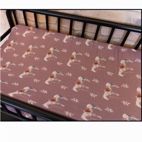 Mauve Ranch Horse Bamboo Muslin Changing Pad Cover – Cowkid Clothing Company