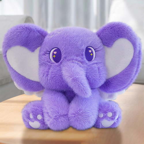 Princess Elephant Stuffed Animal - Ultra Soft Plush Toy with Crown, Cute Baby Girl Gifts for Birthday Christmas (Pink)
