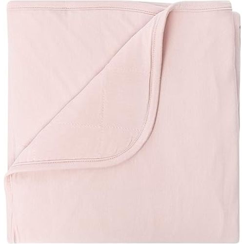 KYTE BABY Baby Blankets - Made from Soft Bamboo Rayon Material to Keep Your Little Ones Cozy and Warm - Solid 1.0 tog (One Size, Blush)