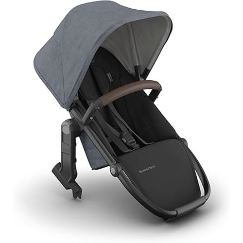 UPPAbaby RumbleSeat V3 Second Lower Seat - Compatible with Vista V2 and Vista V3 - All-Weather Seat + Magnetic Buckle – Adapters Included -Julian (Dusty Blue Mélange)