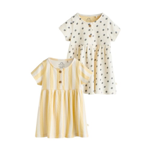 Pack of 2 Assorted Stretch Cotton Dresses