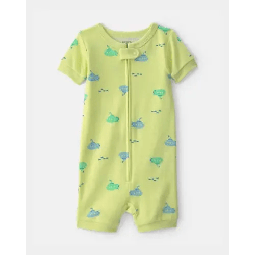 Baby Boy Submarine 100% Cotton 1-Piece Romper Pajama - Green | Carter's