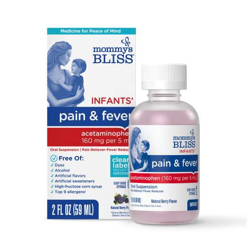 Infant Acetaminophen Pain & Fever Reducer 2oz- Mommy's Bliss